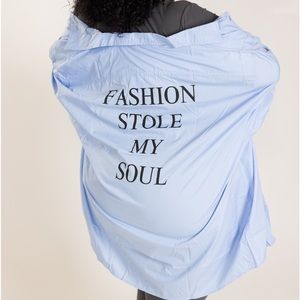 Fashion stole my soul button down top